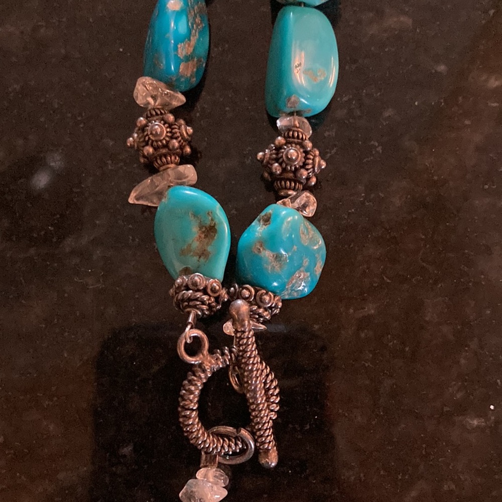 Turquoise toggle necklace - Picture 6 of 6
